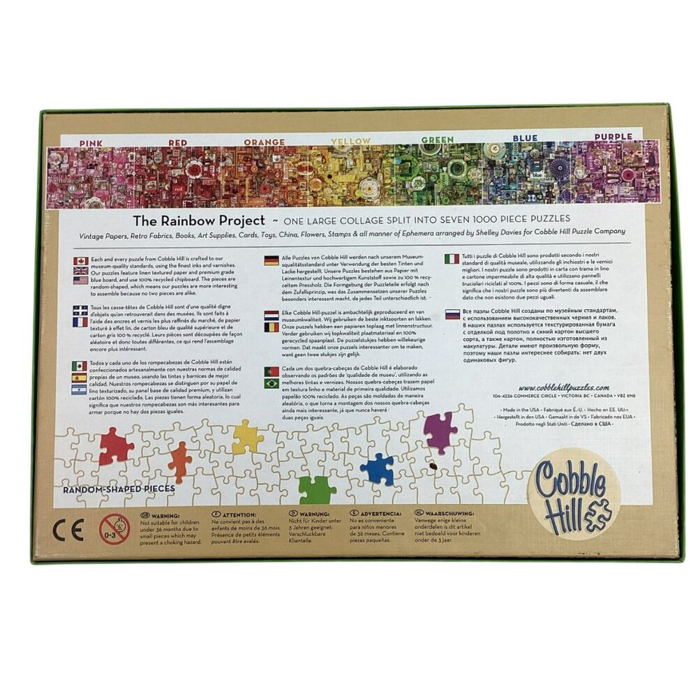 Cobble Hill Green Rainbow Project Collage 1000 Piece Jigsaw Puzzle - Picture 4 of 9